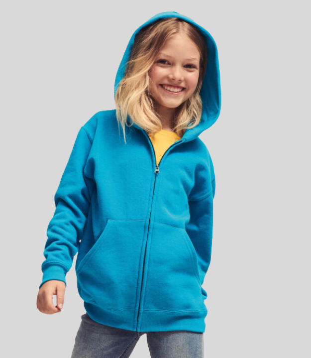 Fruit of the Loom Kids Classic Zip Hooded Sweatshirt Multicolor Fo Spiffy Store