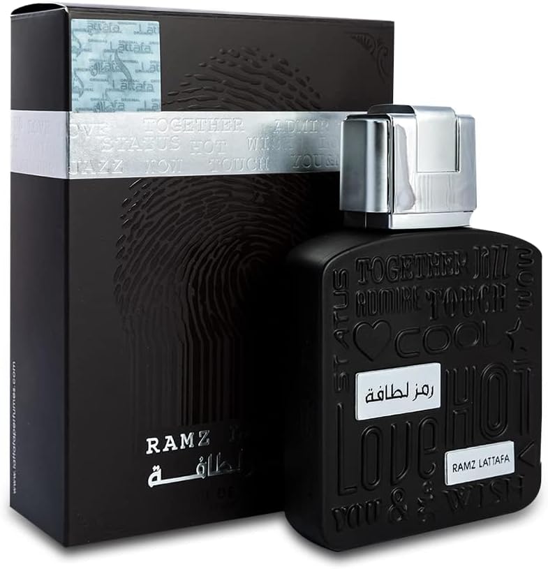 Ramz Silver by Lattafa for Men - 3.4 oz EDP Spray