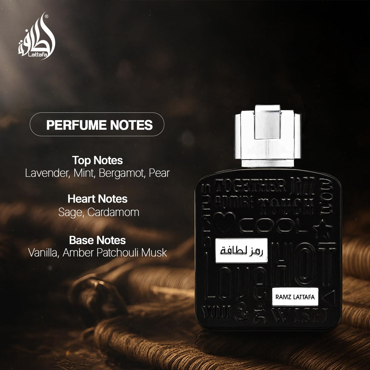 Ramz Silver by Lattafa for Men - 3.4 oz EDP Spray